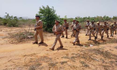 पुलिस द्वारा थाना क्षेत्रान्तर्गत जंगलो में की गयी सघन काम्बिंग