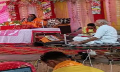 शिव शक्ति महायज्ञ पंचम दिवसीय कथा का भक्तो की उमड़ी भीड़